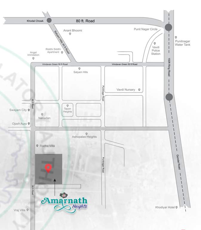 amarnath heights Location Plan