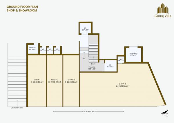 Block-A Cluster Plan for ground Floor giriraj-villa Block-A Cluster Plan for ground Floor