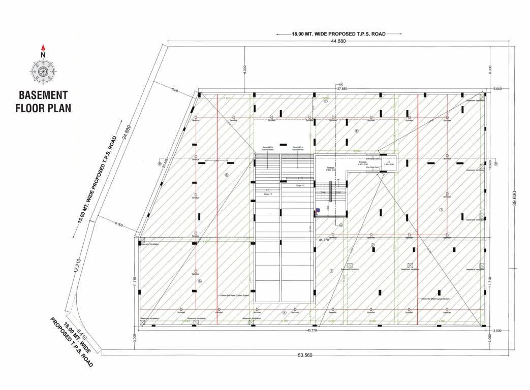 kunj height A Cluster Plan for basment Floor