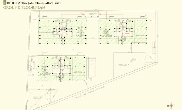  pavitram-prayag Ganga Cluster Plan for ground Floor