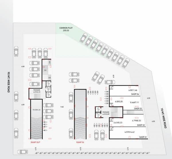  palladium Tower A Cluster Plan for ground Floor