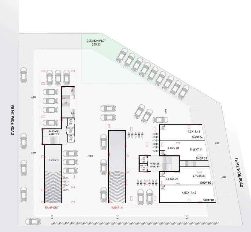  palladium Tower A Cluster Plan for ground Floor