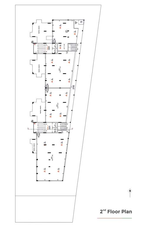  prashanti twin Block B Cluster Plan for 2nd Floor