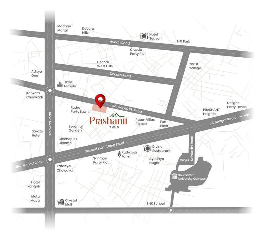  prashanti twin Location Plan