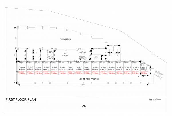  akshar-arcade Tower A B Cluster Plan for 1st Floor