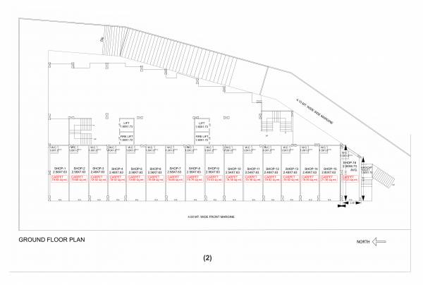  akshar-arcade Tower A B Cluster Plan for ground Floor