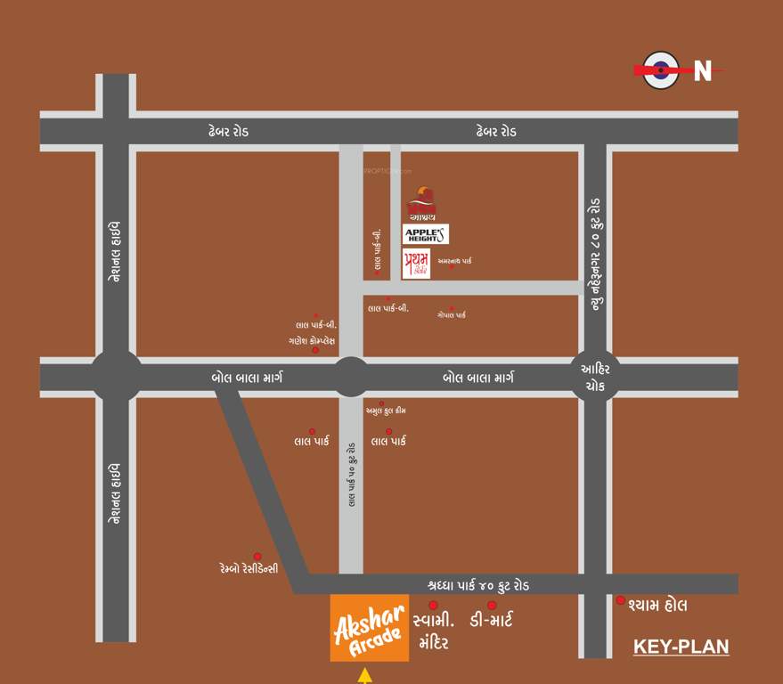  akshar arcade Location Plan