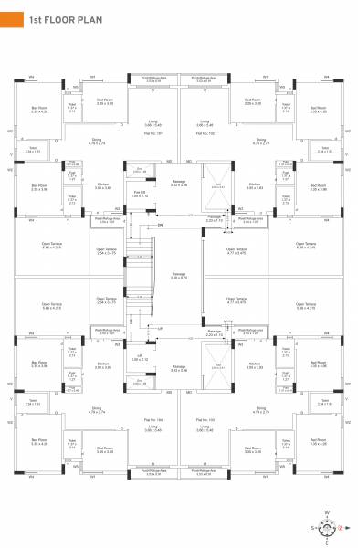 A Cluster Plan for 1st Floor shreeji-prime A Cluster Plan for 1st Floor