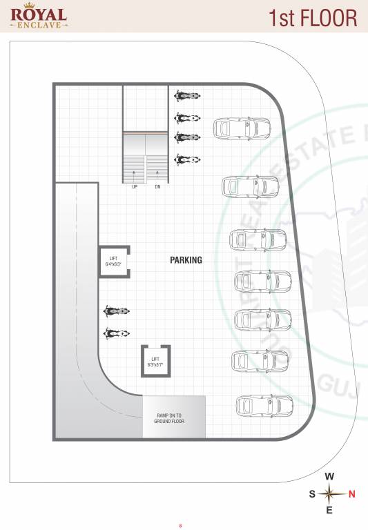 royal enclave Block A Cluster Plan for 1st Floor