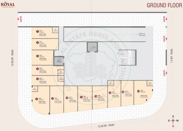 Block-A Cluster Plan for ground Floor royal-enclave Block-A Cluster Plan for ground Floor