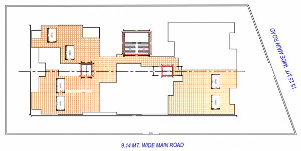  turhan-tower Block A Cluster Plan for Terrace Floor