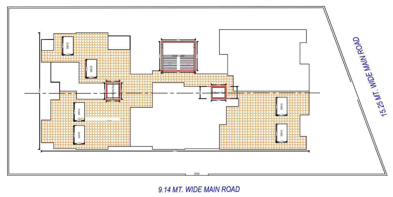  turhan tower Block A Cluster Plan for Terrace Floor
