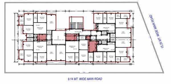  turhan-tower Block A Cluster Plan from 1st to 6th Floor