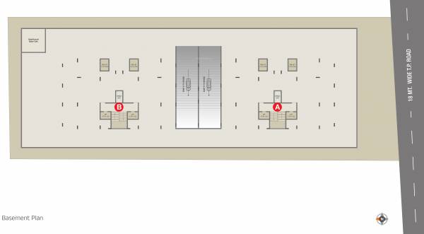  zion Tower A Cluster Plan for Basment 