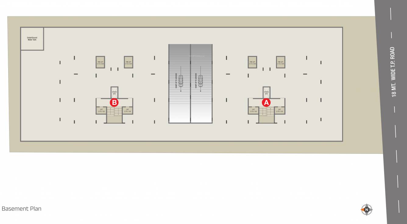  zion Tower A Cluster Plan for Basment 