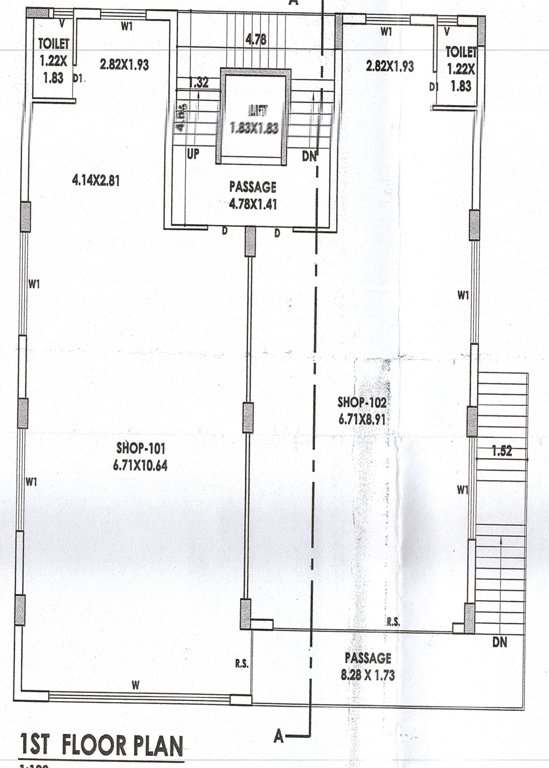  aalabh Tower A Cluster Plan for 1st Floor