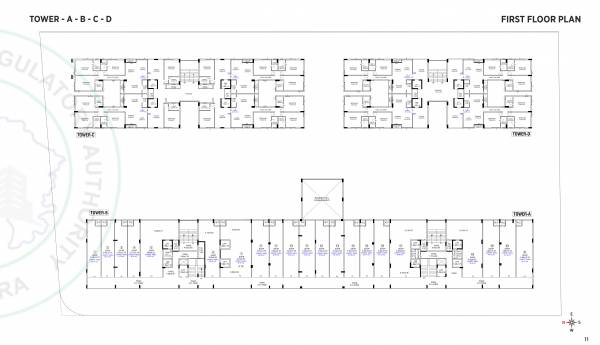  kasturi-meridian Tower A Cluster Plan for 1st Floor
