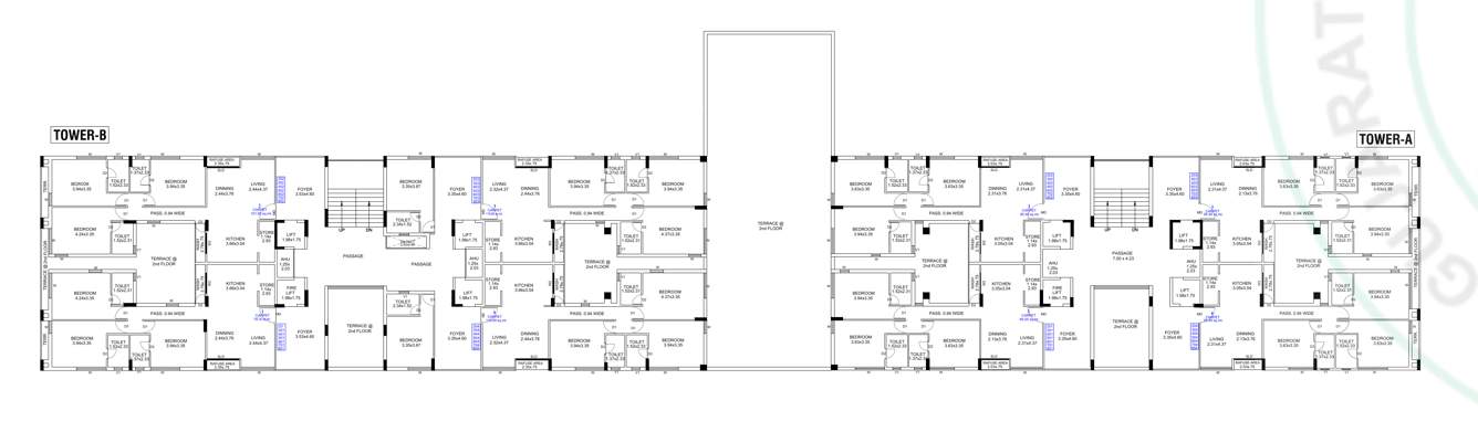  kasturi meridian Tower A Cluster Plan from 2nd to 8th Floor