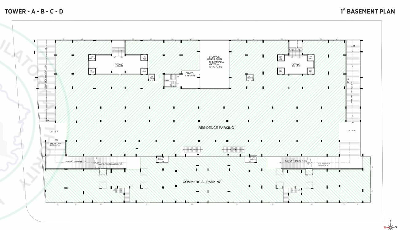  kasturi meridian Tower B Cluster Plan for 1st Floor