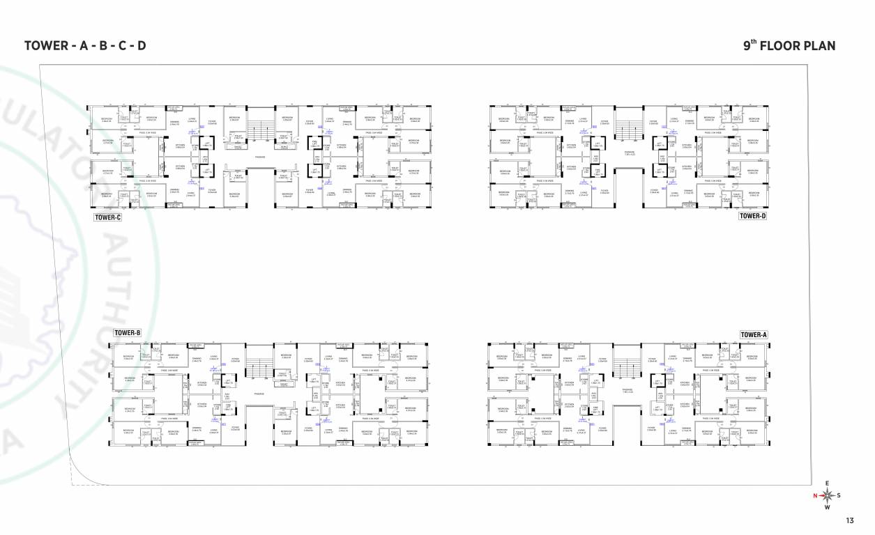  kasturi meridian Tower B Cluster Plan for 9th Floor