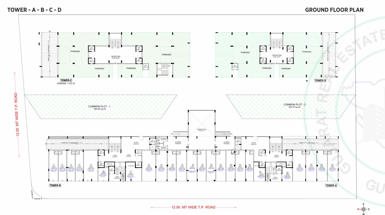  kasturi meridian Tower D Cluster Plan for ground Floor