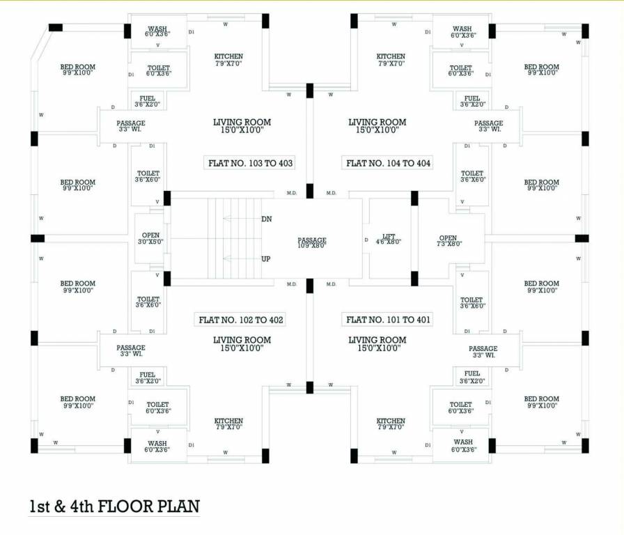  sama developer A Cluster Plan for 1st Floor