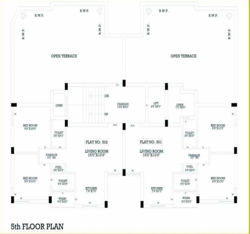  sama developer A Cluster Plan for 5th Floor