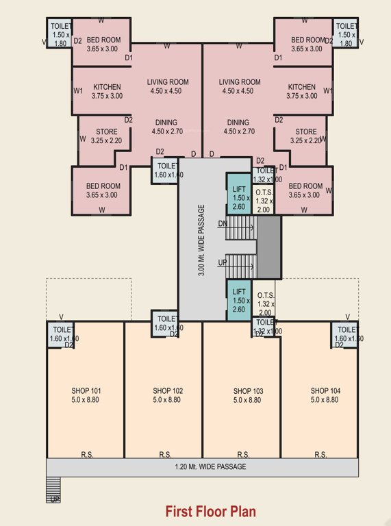  j k nanda J K Nanda Cluster Plan for 1st Floor