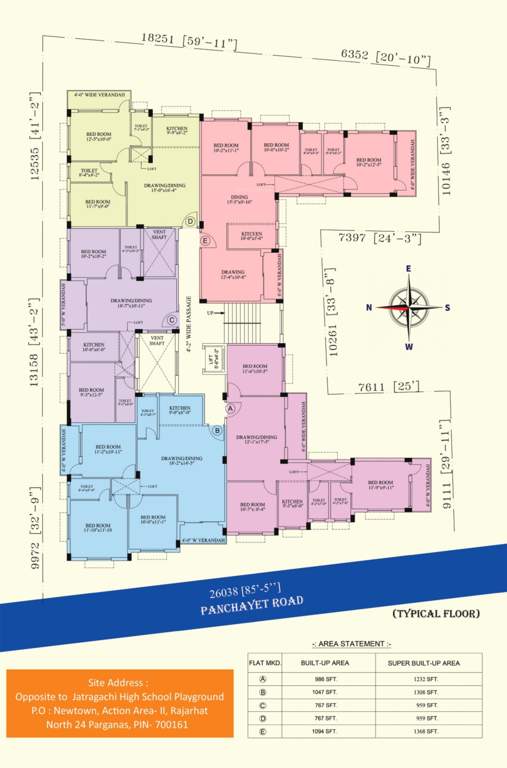  eco star ECO Star Cluster Plan from 1st to 4th Floor