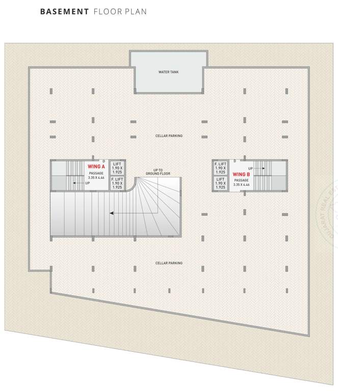  vallabh heights Tower A, B  Cluster Plan For Basement