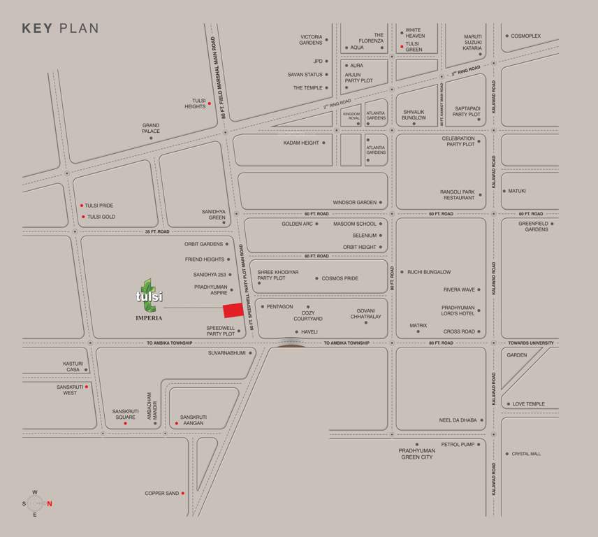  tulsi imperia Location Plan