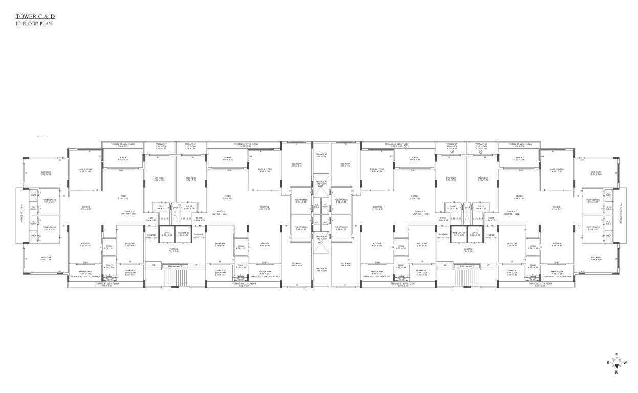  bellezza gardens Block C Cluster Plan for 11th Floor