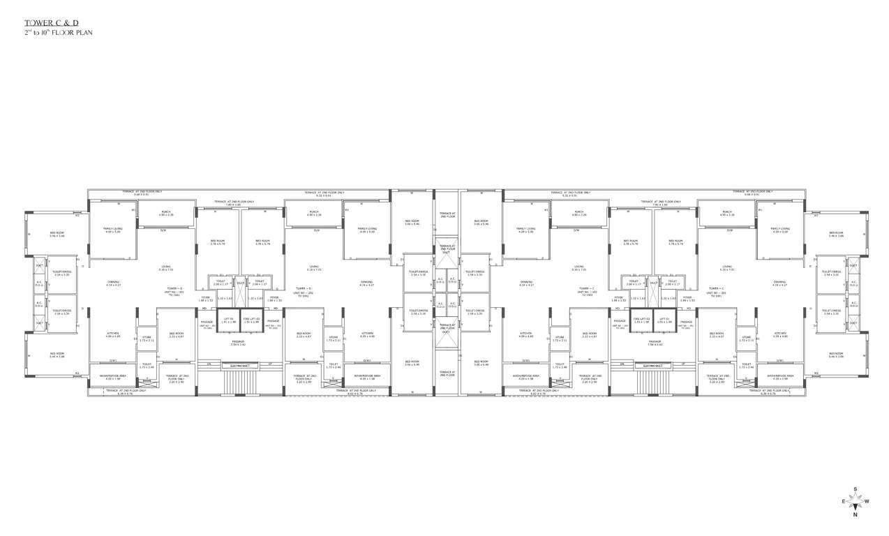  bellezza gardens Block C Cluster Plan from 2nd to 10th Floor