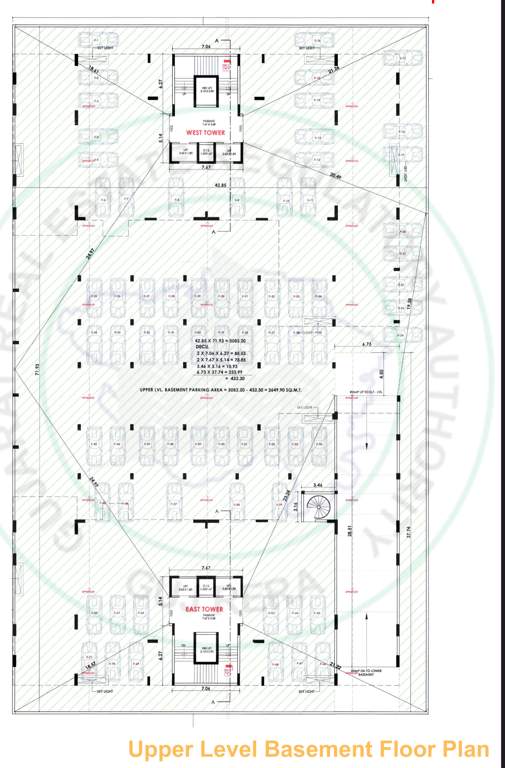 the presidential Wast Cluster Plan for besament Floor