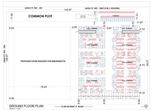  titanium-one Tower A, B Cluster Plan for ground Floor