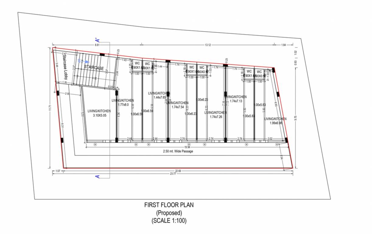 corner Business Corner Cluster Plan for 1st Floor
