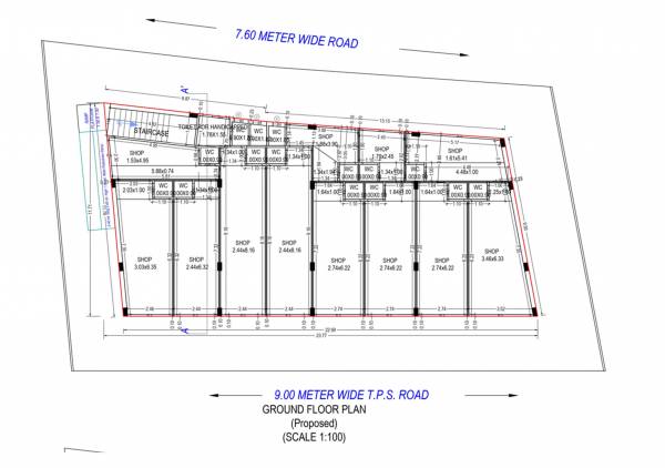 Business Corner Cluster Plan for ground Floor corner Business Corner Cluster Plan for ground Floor