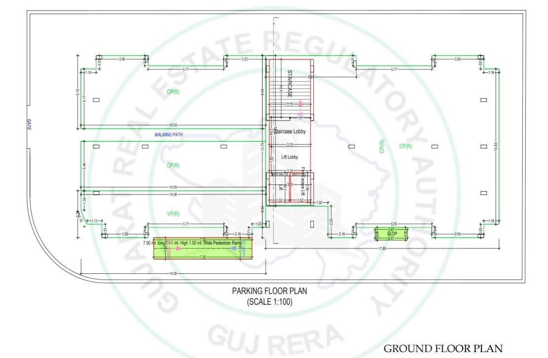  kesar A Cluster Plan from ground to 1st Floor