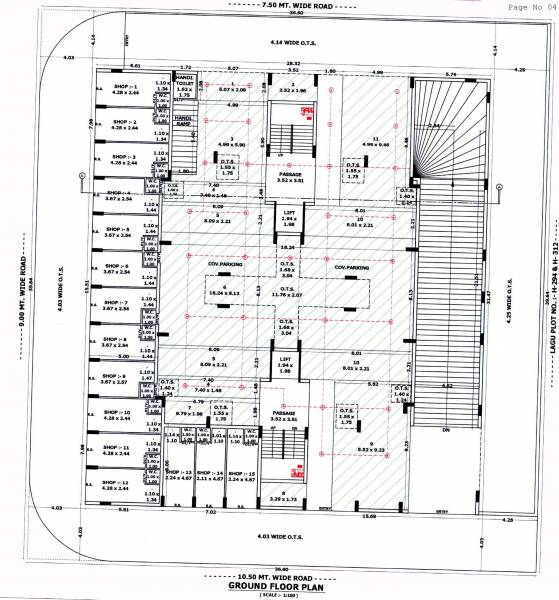  mohan-dream-city Tower A, B Cluster Plan for ground Floor