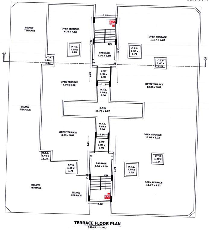  mohan dream city Tower A, B Cluster Plan For Terrace