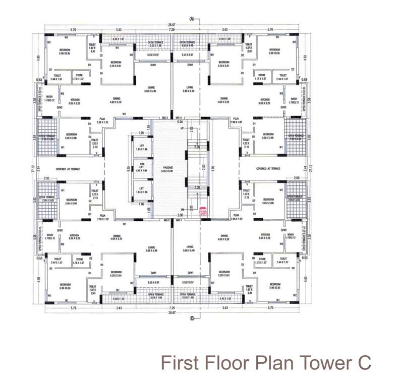  gem Gem Tower B Cluster Plan