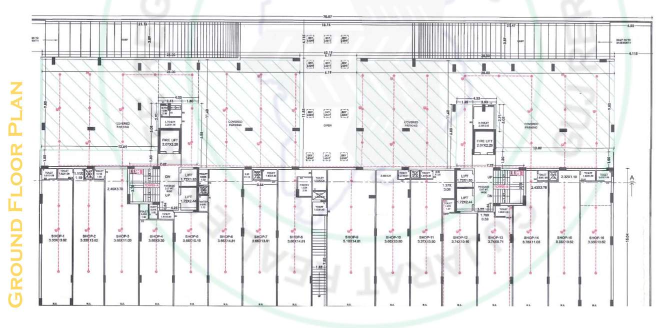  the majestic Block A Cluster Plan for ground Floor