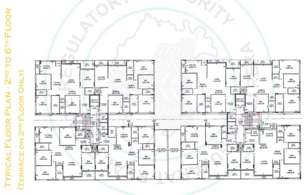  the majestic Block A Cluster Plan from 2nd to 6th Floor