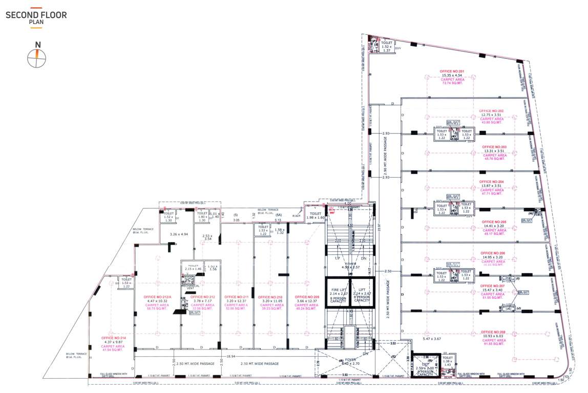  shyam one Block A Cluster Plan for 2nd Floor