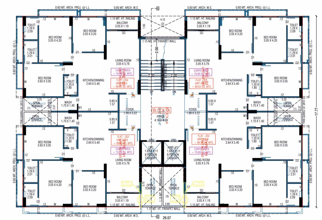  elenza arista Block A Cluster Plan for 2nd Floor