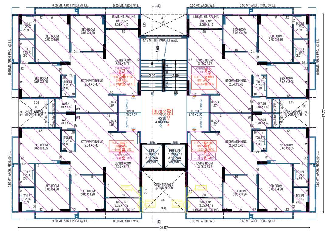  elenza arista Block A Cluster Plan from 10th to 11th Floor