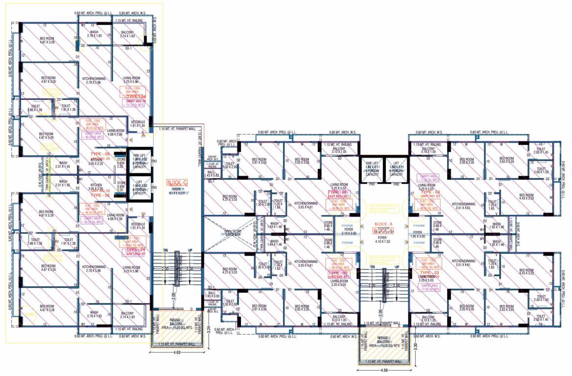  elenza arista Block B Cluster Plan for 12th Floor B, C