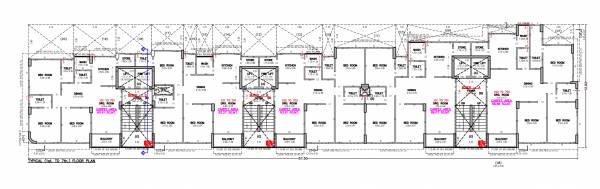  heights Tower C Cluster Plan from 1st to 7th Floor