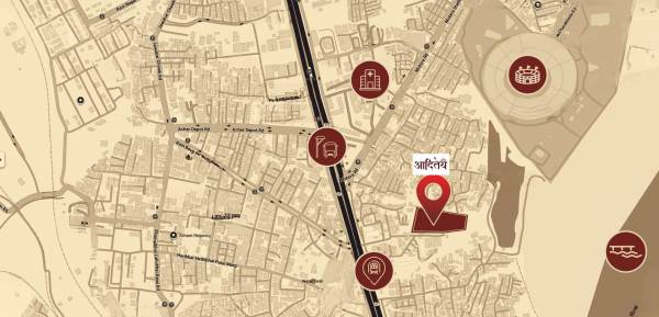  aaditey-residencies Location Plan