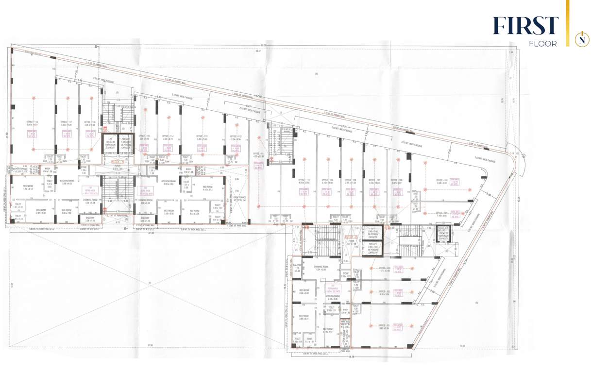  fortune 94 Block A Cluster Plan for 1st Floor